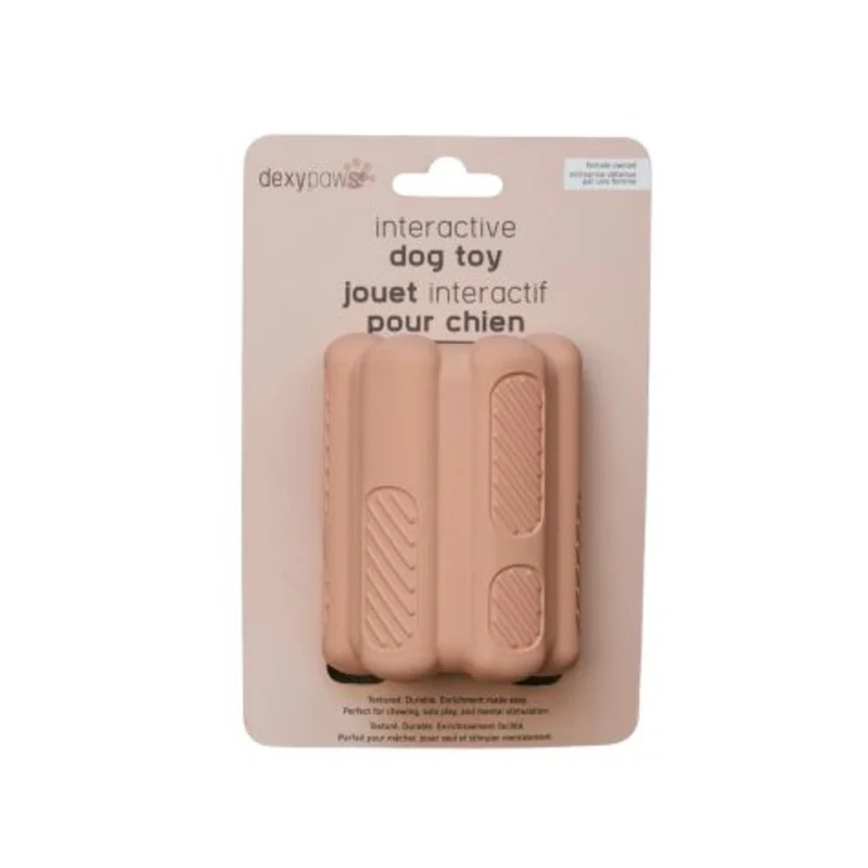 Dexypaws Jouet à mâcher ultra robuste pour chien - Rose poudré