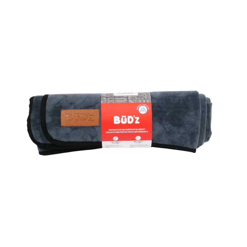 Bud'z Couverture Polyvalente Imperméable - Grise - 2 grandeurs