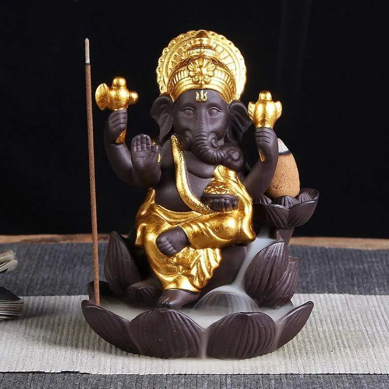 Fontaine à encens Ganesh