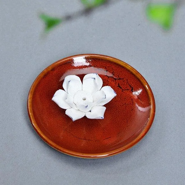 Porte encens fleur de lotus