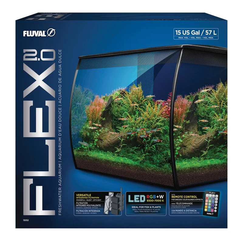 Aquarium équipé Flex 2.0 Fluval - 57 L (15 gal US)