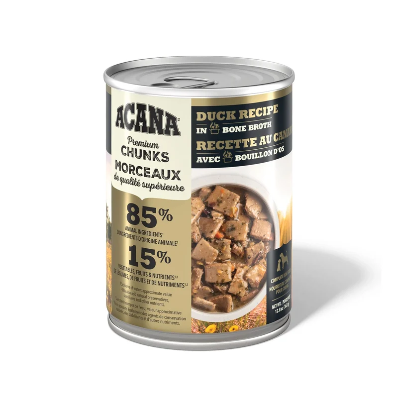 Conserve pour chien ACANA Recette au canard avec bouillon d’os