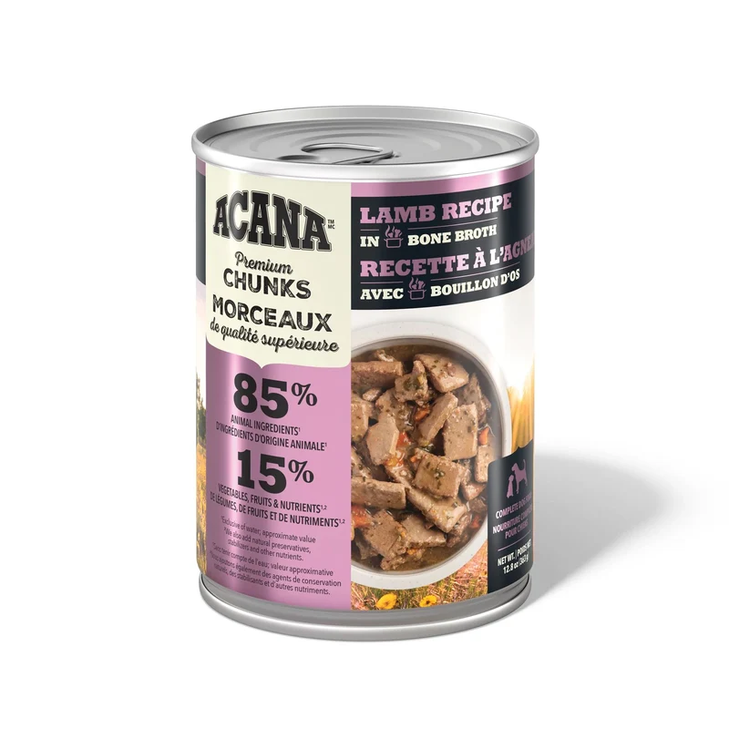 Conserve pour chien ACANA Recette à l’agneau avec bouillon d’os