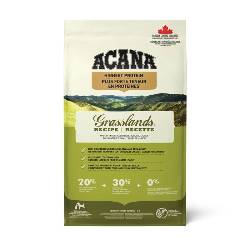 ACANA Chien Grasslands Haut en Protéines