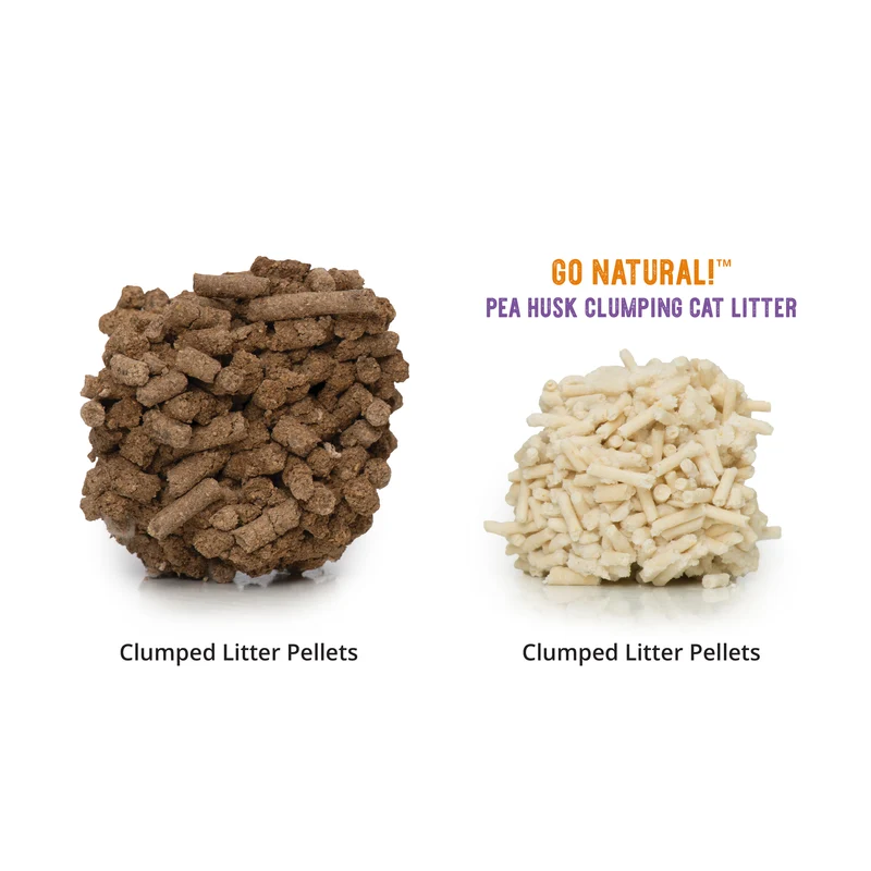Catit Litière agglomérante Go Natural! - Cosses de pois - Sans parfum - Boîte de 14 L