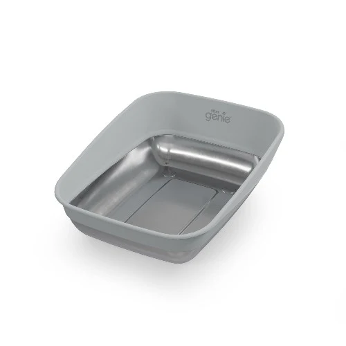 Litter Genie - Platinum - Bac à Litière avec fond fait d'acier inoxydable