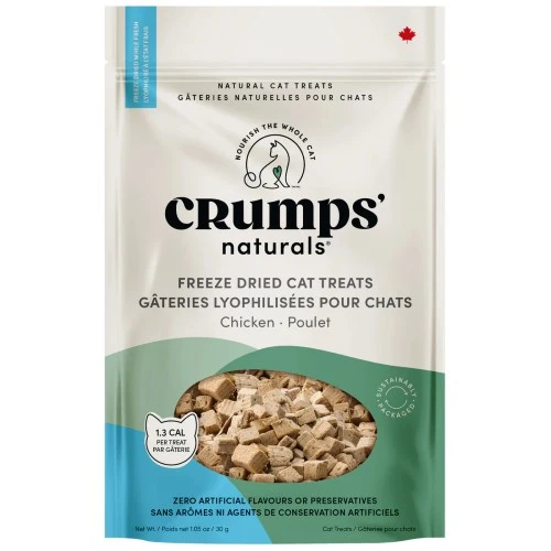 Crumps' Naturals Gâteries pour chat - Poulet lyophilisé - 30 gr