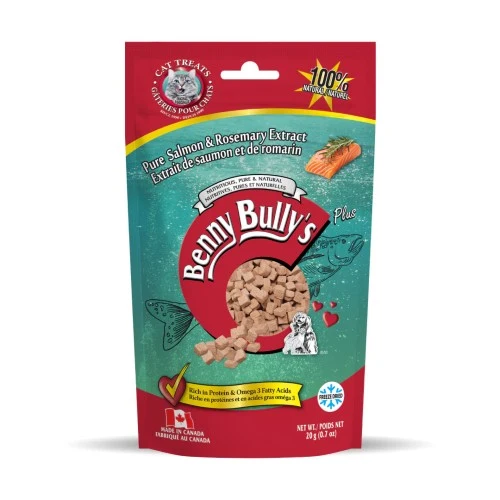 Benny Bully's Gâteries pour chat - Extrait de saumon et de romarin plus - 20 gr