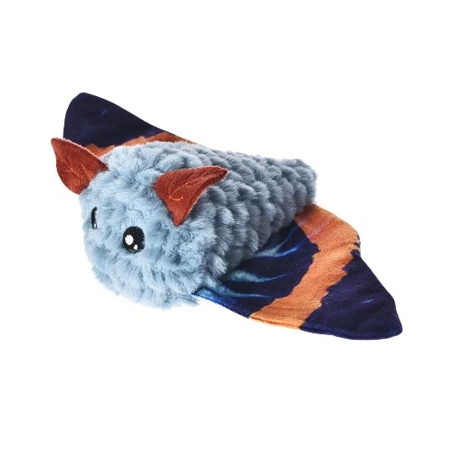 Bud'z Jouet en peluche pour chien - Papillon de nuit - Bleu
