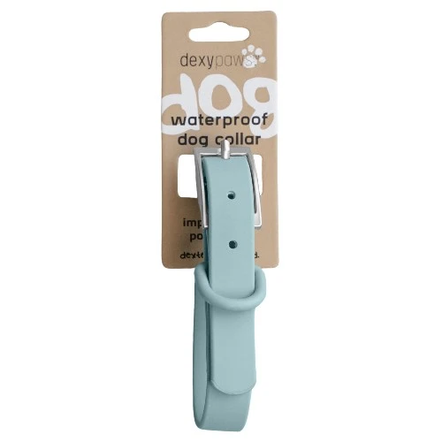 Dexypaws Collier imperméable pour chien, Bleu ciel