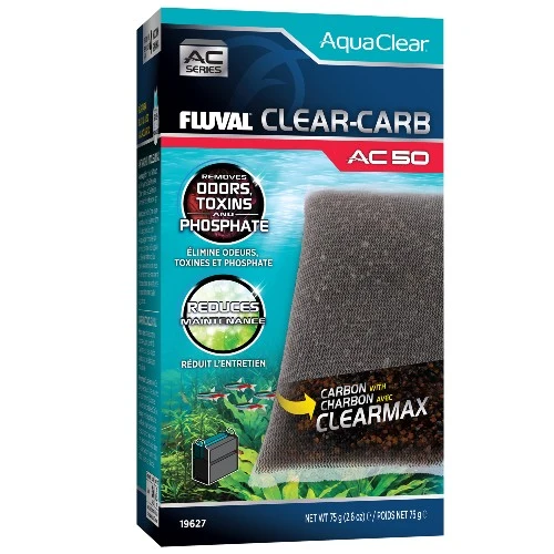 Fluval Masse filtrante Clear-Carb pour filtre à moteur AC50 AquaClear - 75 gr