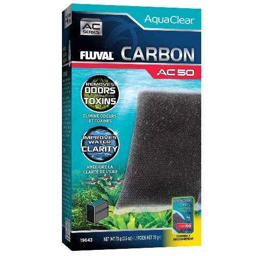 Fluval Charbon pour filtre à moteur AC50 AquaClear - 70 gr