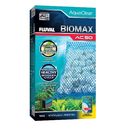 Fluval Masse filtrante BIOMAX pour filtre à moteur AC50 AquaClear - 80 gr