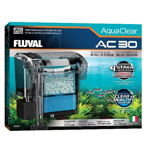 Fluval Filtre à moteur AC30 AquaClear - 38-114 L (10-30 gal)