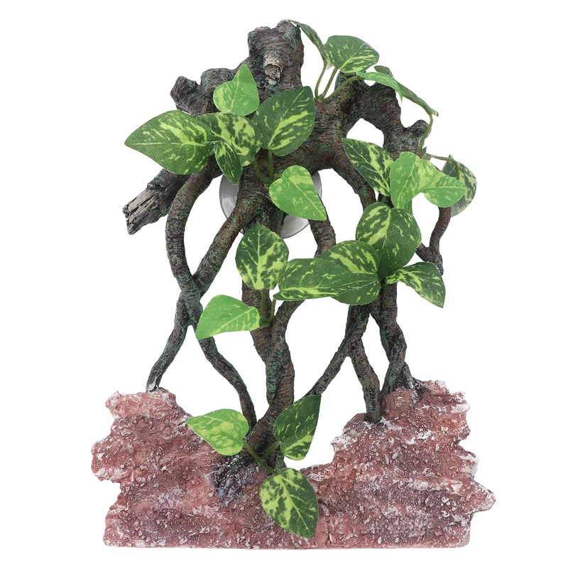 AQUA KT Déco Branche et Roche pour Terrarium avec Ventouse