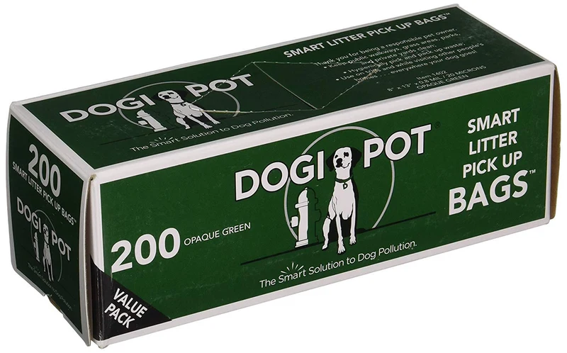 Dogipot Sacs à déjections pour chiens – 200 sacs (2 paquets)