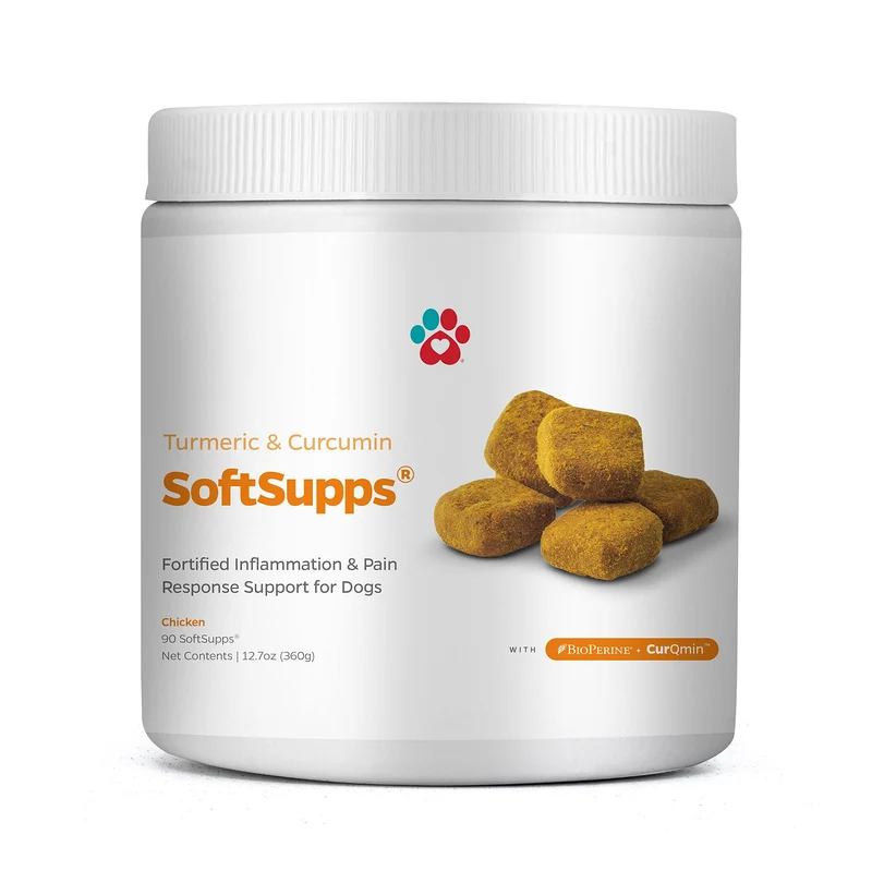 Pet Parents Turmeric & Curcumin SoftSupps – Soutien des articulations pour chiens avec Boswellia Serrata, huile de coco et huile de chanvre | 90 comprimés