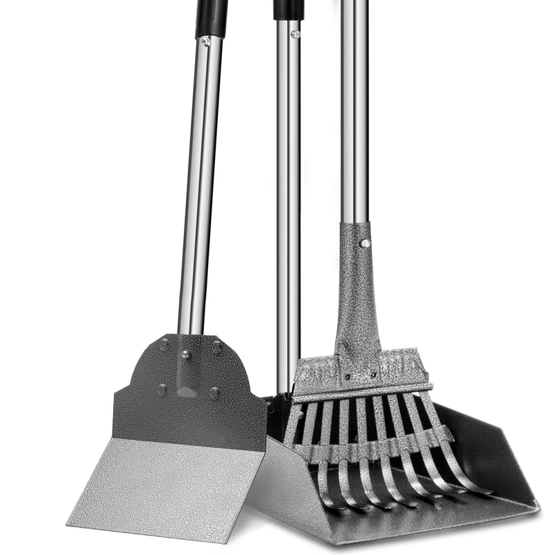 Snagle Paw — Ramasse-Crottes pour Chien avec Manche Réglable, Plateau, Râteau et Pelle – Kit 3 Pièces