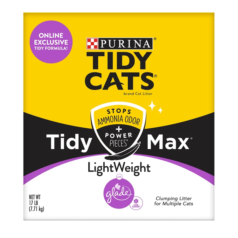 Purina Tidy Cats – Litière Agglomérante Léger Multi-Chat Glade Clean Blossoms, 7,7 kg