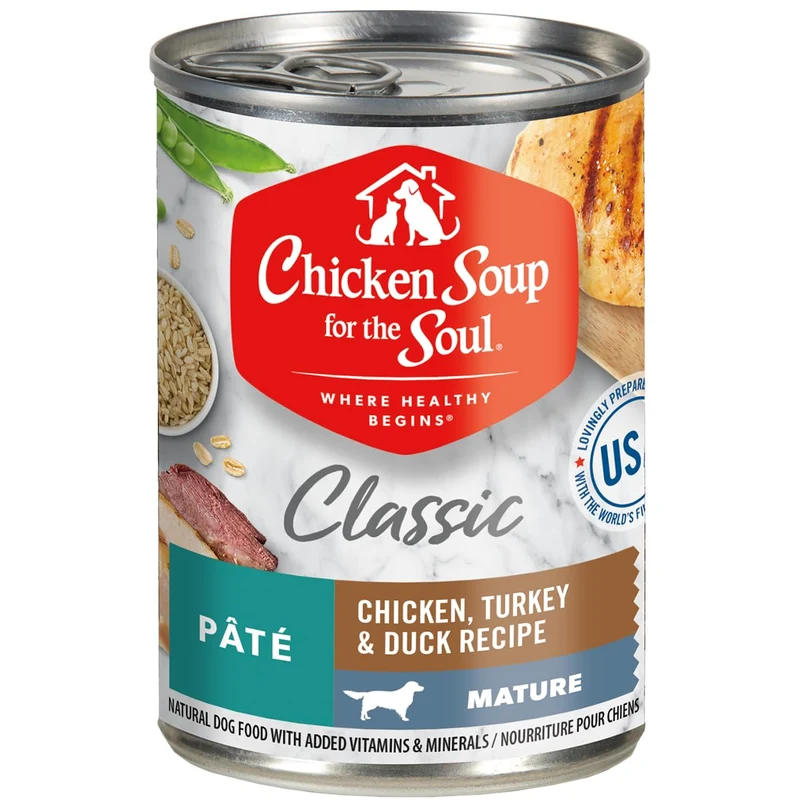 Chicken Soup for the Soul - Nourriture humide pour chien adulte sans soja, sans céréales et sans gluten