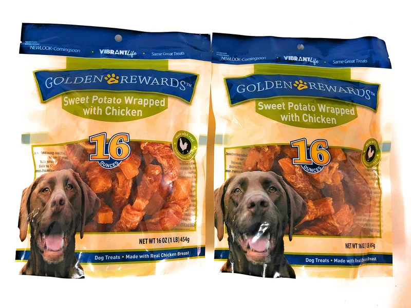 Golden Rewards 16 oz Poulet et patate douce – Pack de 2
