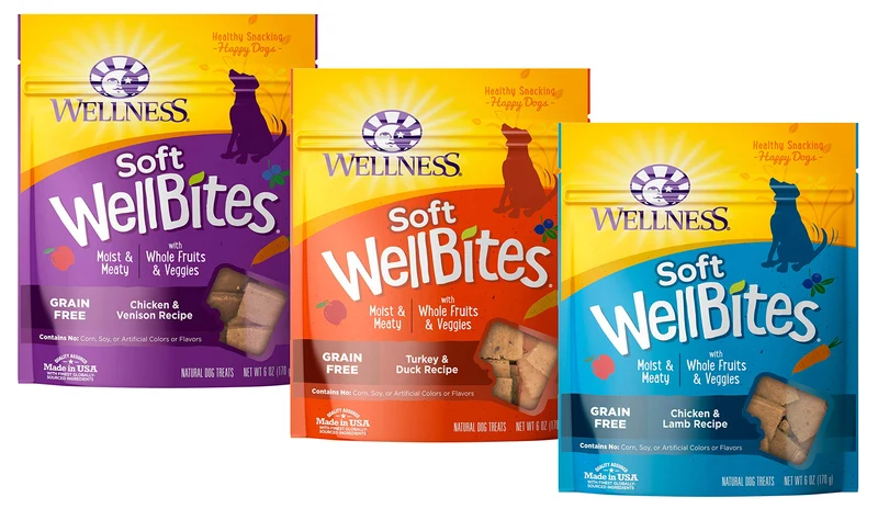 KITMOUS WellBites Tendres – Pack Variété Sans Céréales (6 onces chacun)