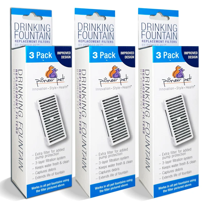 Pioneer Pet – Lot de 3 Filtres en T pour Fontaine Serene et Eau Fraîche