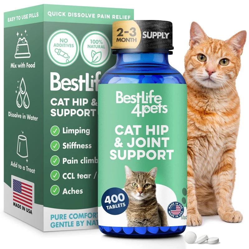 BestLife4Pets – Soutien des articulations pour chats — Pilules sans goût (400)