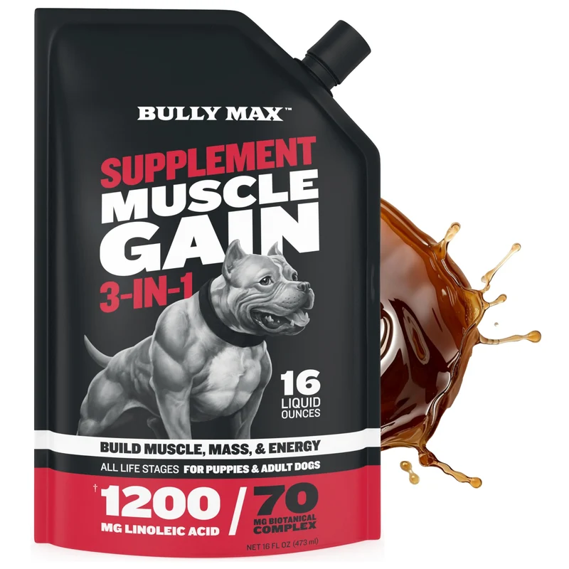 Bully Max 3-en-1 Liquide – Musculation, Énergie et Récupération pour Chiens