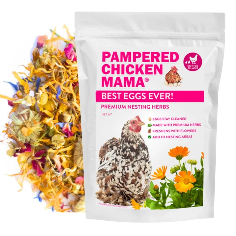 Pampered Chicken Mama – Herbes de Nidification Premium pour Poules (567 g) | Fleurs et Botaniques