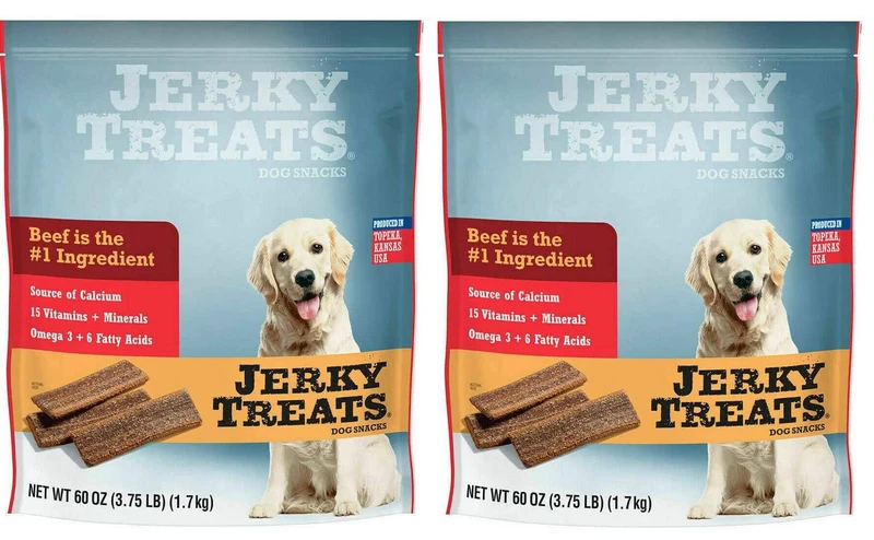 Jerky Treats Tender Strips – Friandises pour chien au boeuf, 60 oz (1,7 kg) – Lot de 2
