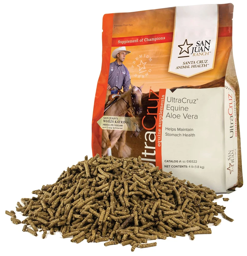 UltraCruz - Supplément Aloe Vera pour Chevaux, Granulés, 4 lb (64 jours)