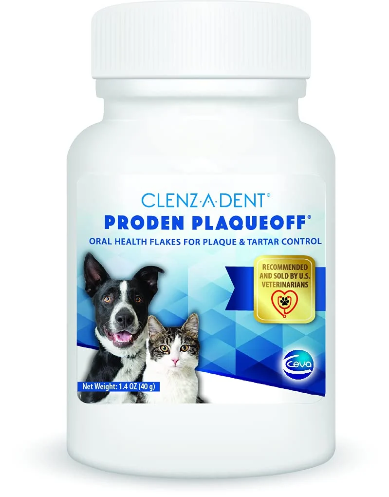 Ceva Clenz-a-dent ProDen PlaqueOff – Flocons dentaires pour chiens et chats