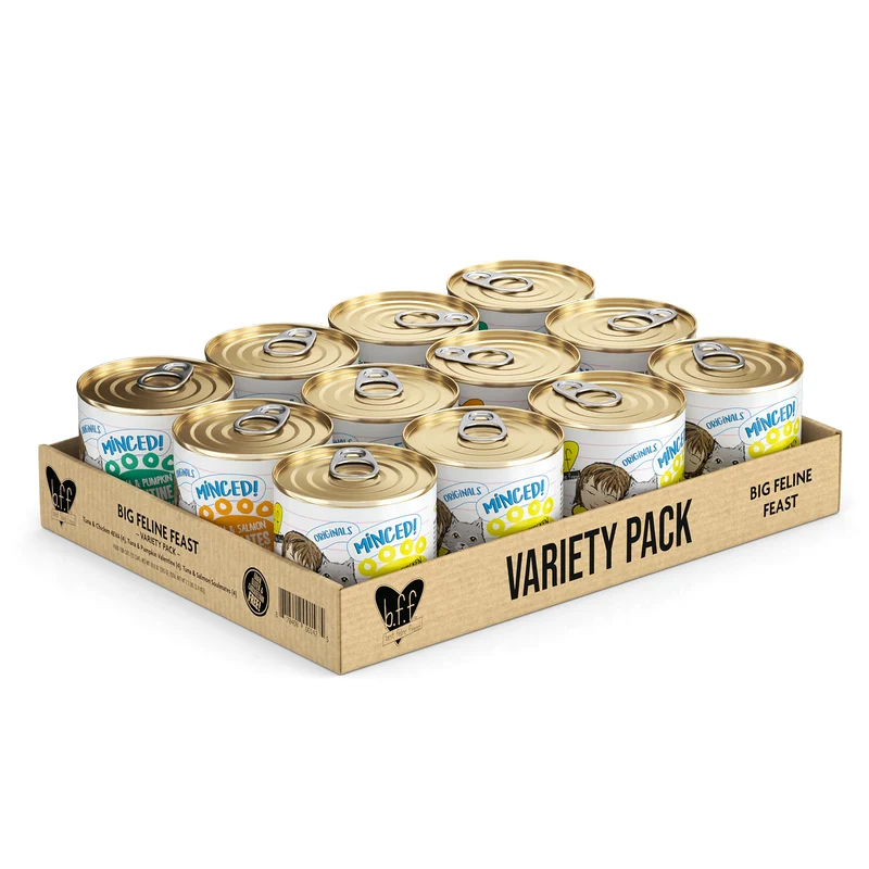 Weruva BFF Minced – Gros Paquet Festin Félin, 12 boîtes 10 oz