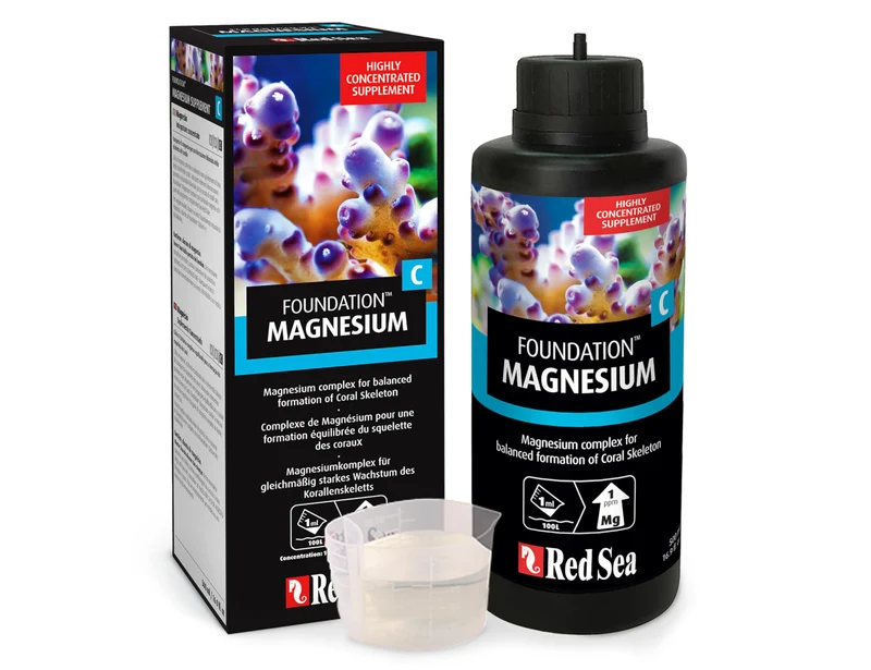 Red Sea Reef Foundation C Mg – Supplément Magnésium 1000 ml pour l'Équilibre des Coraux en Aquarium Marin | Reef Care