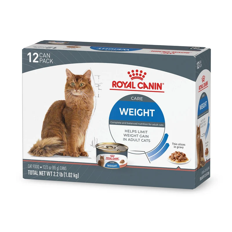 ROYAL CANIN Soin Félin Gestion Poids – Tranches fines en sauce pour chats adultes, 85 g (Pack de 12)