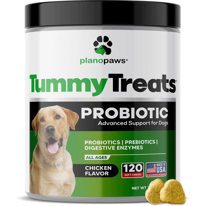 Planopaws – Probiotiques pour Chiens et Santé Digestive – 120 Bouchées