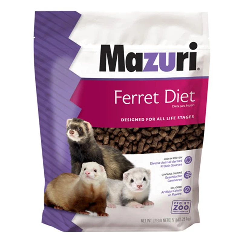 Mazuri | Alimentation complète pour furets | Sac de 5 livres