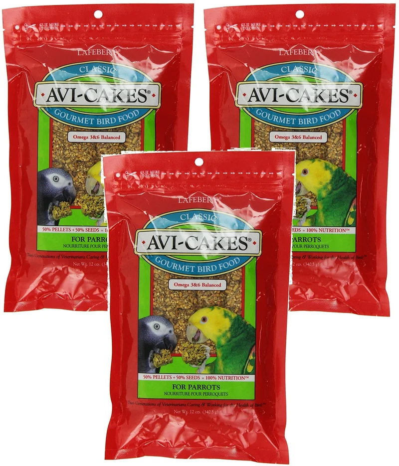 Lafeber's Classic Avi-Cakes pour Perroquets – Pack de 3