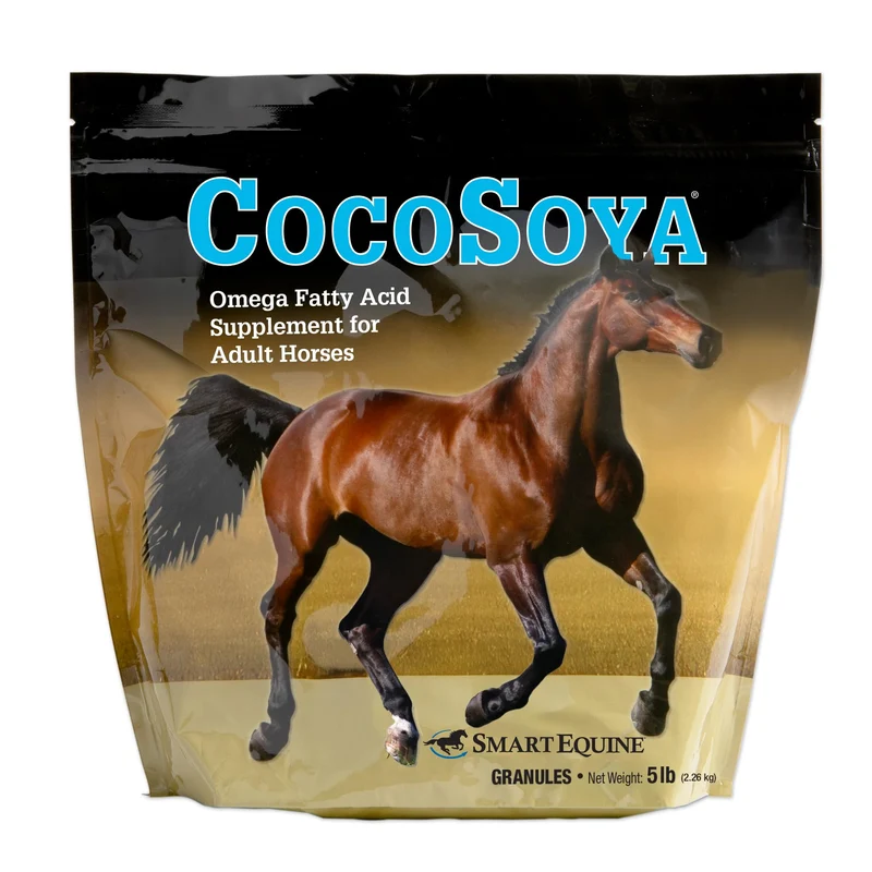 SmartEquine CocoSoya Granular | Soin du pelage et de la peau du cheval | Acides gras essentiels (Soja et Coco) | 5 lb