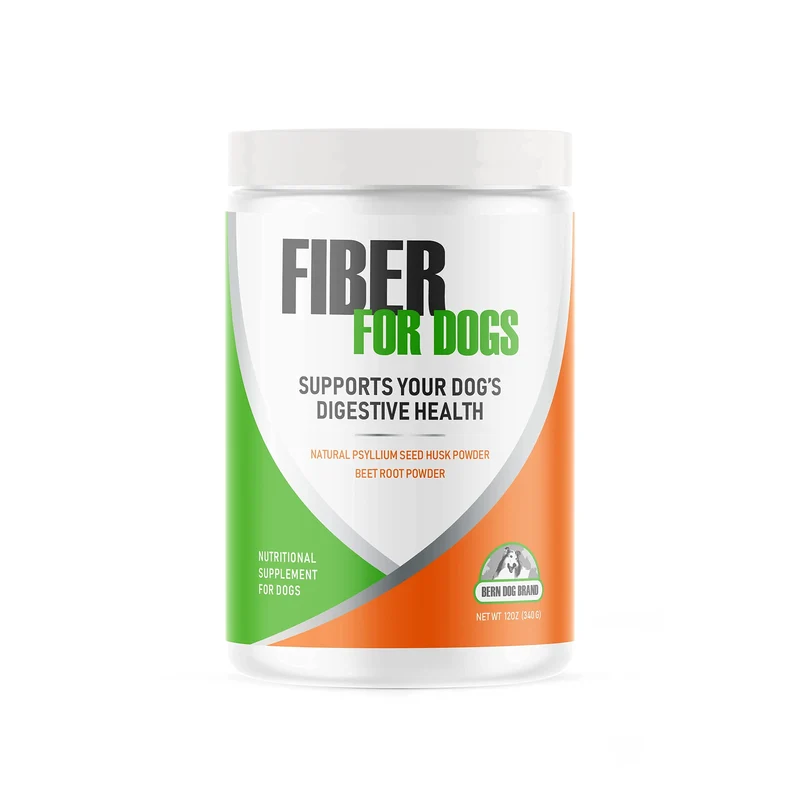 Bern Dog Brand Fibre pour Chiens – Psyllium Husks et Poudre de Betterave Déshydratée (6 et 12 oz)