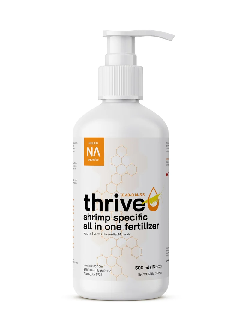 NilocG Aquatics ThriveS – Fertilisant tout-en-un pour crevettes et plantes d’aquarium, 500 ml
