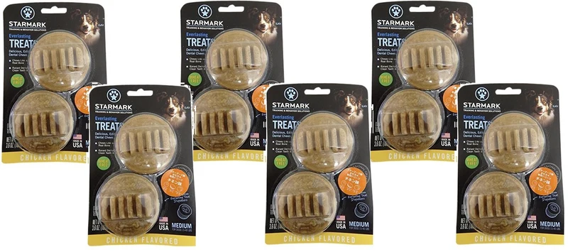 Starmark Everlasting Treat Medium Poulet – Lot de 6, Fabriqué aux États-Unis