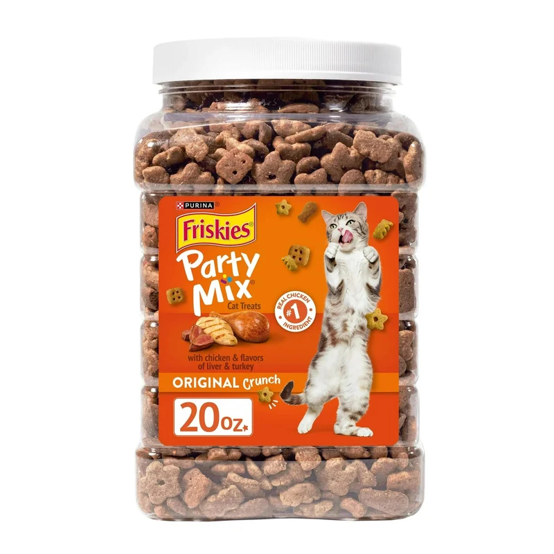 Friandises pour chat Friskies – Poulet, Foie & Dinde, 20 oz (Pack de 2)
