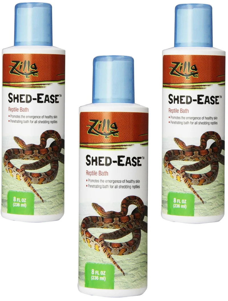 Zilla Shed-Ease Bain de Mue pour Reptiles – Lot de 3 Bouteilles 8oz