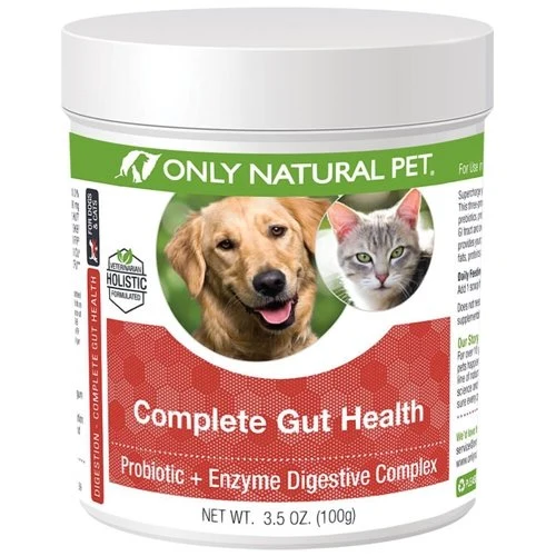 Only Natural Pet Complete Gut Health Complex – Probiotiques & enzymes digestives pour chiens et chats