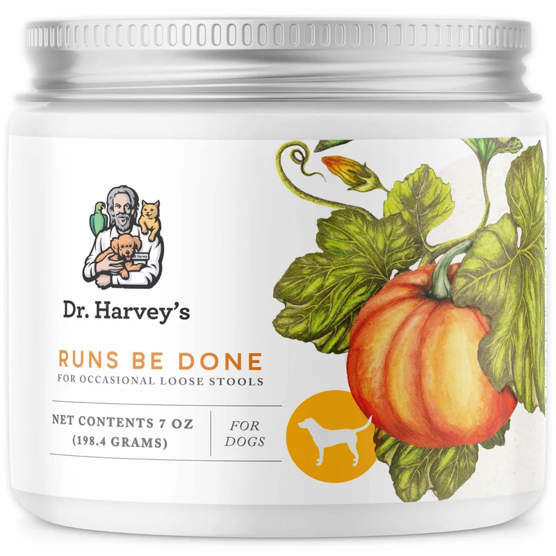 Dr. Harvey's Runs Be Done – Supplément digestif antidiarrhéique pour chiens (7 onces)