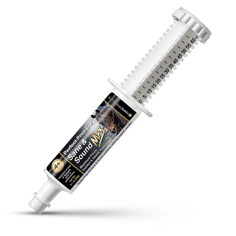 Perfect Products – Perfect Prep EQ Sane and Sound MAX Pâte équine – Calme longue durée, 60cc
