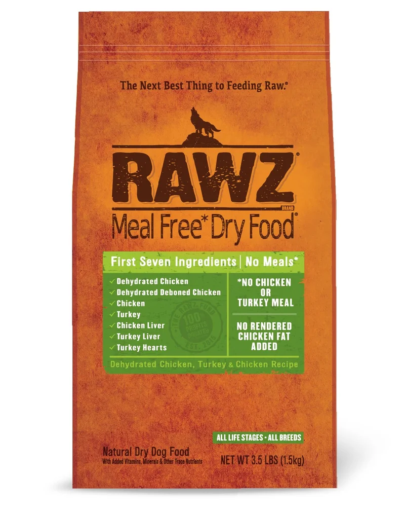 Rawz Meal Free Sec pour Chien – Poulet et Dinde, 3,5 lb