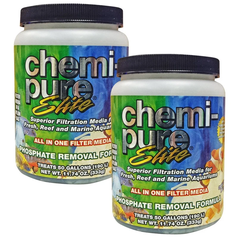 Boyd Enterprises Chemi-Pure Elite – Filtration complète pour aquarium, pack de 2 x 11,74 onces